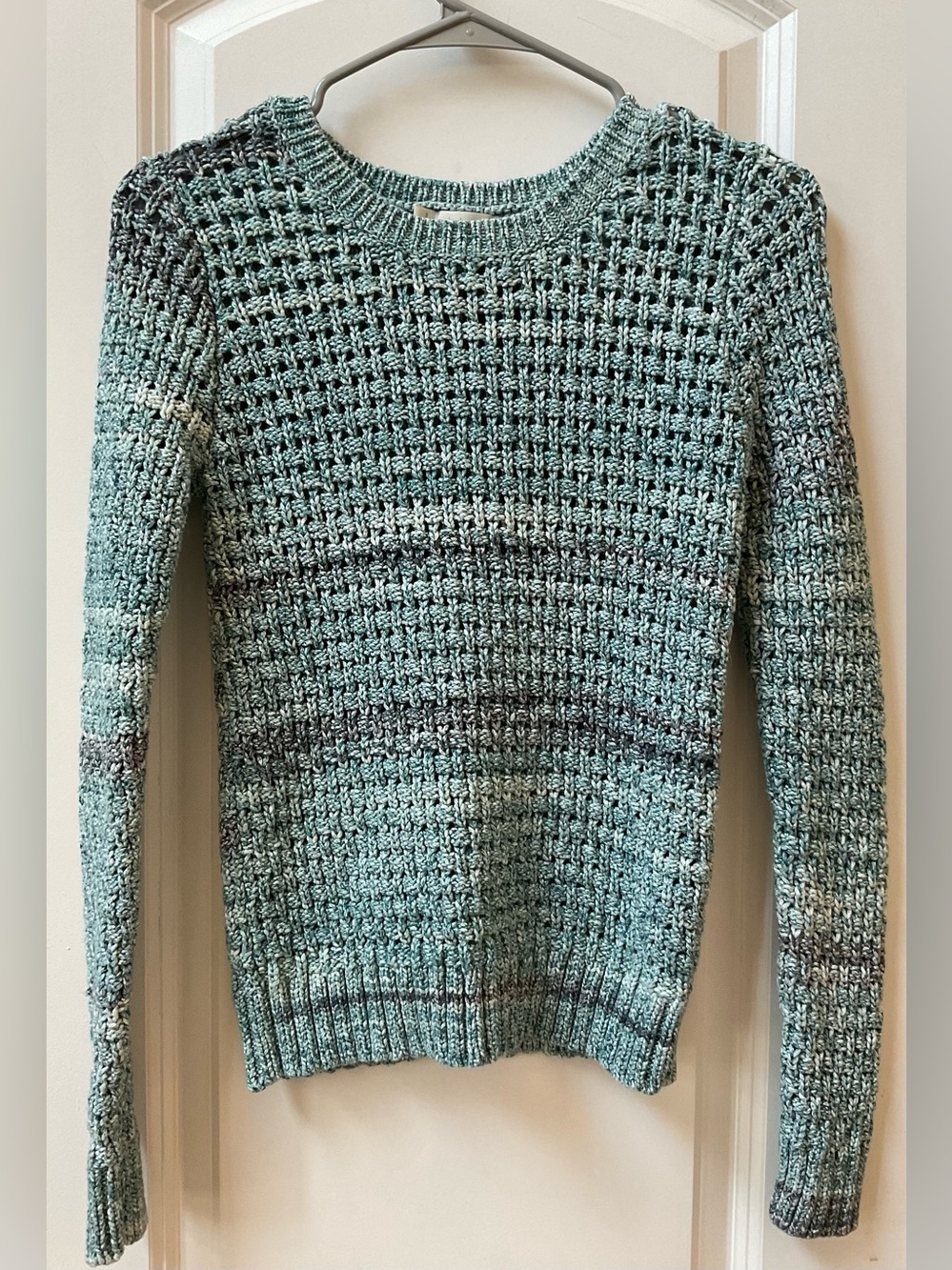 Hinge Cotton Knit Crochet Sweater